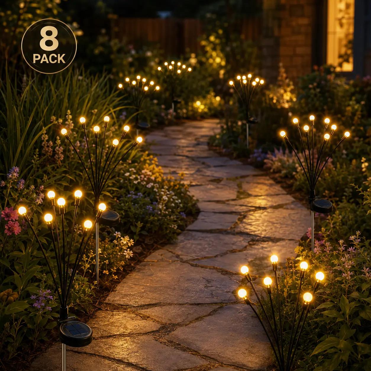 Elyviana Solar Firefly Lights | Waterproof Outdoor Decor