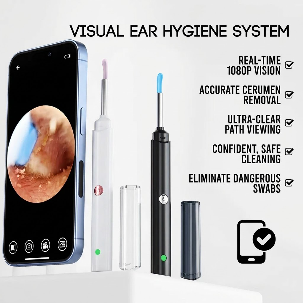 Elyviana Visual Ear Wax Removal Tool – Professional HD Ear Camera & Cleaner