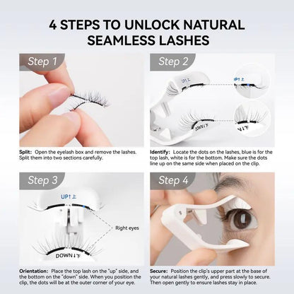 🪞Elyviana Premium Glue-Free Soft Magnetic Eyelashes Kit | Reusable & Lightweight👁️ (Upsell)