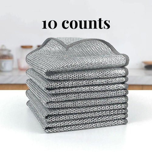 Elyviana Double-Sided Wire Dishwashing Cloth for Kitchen