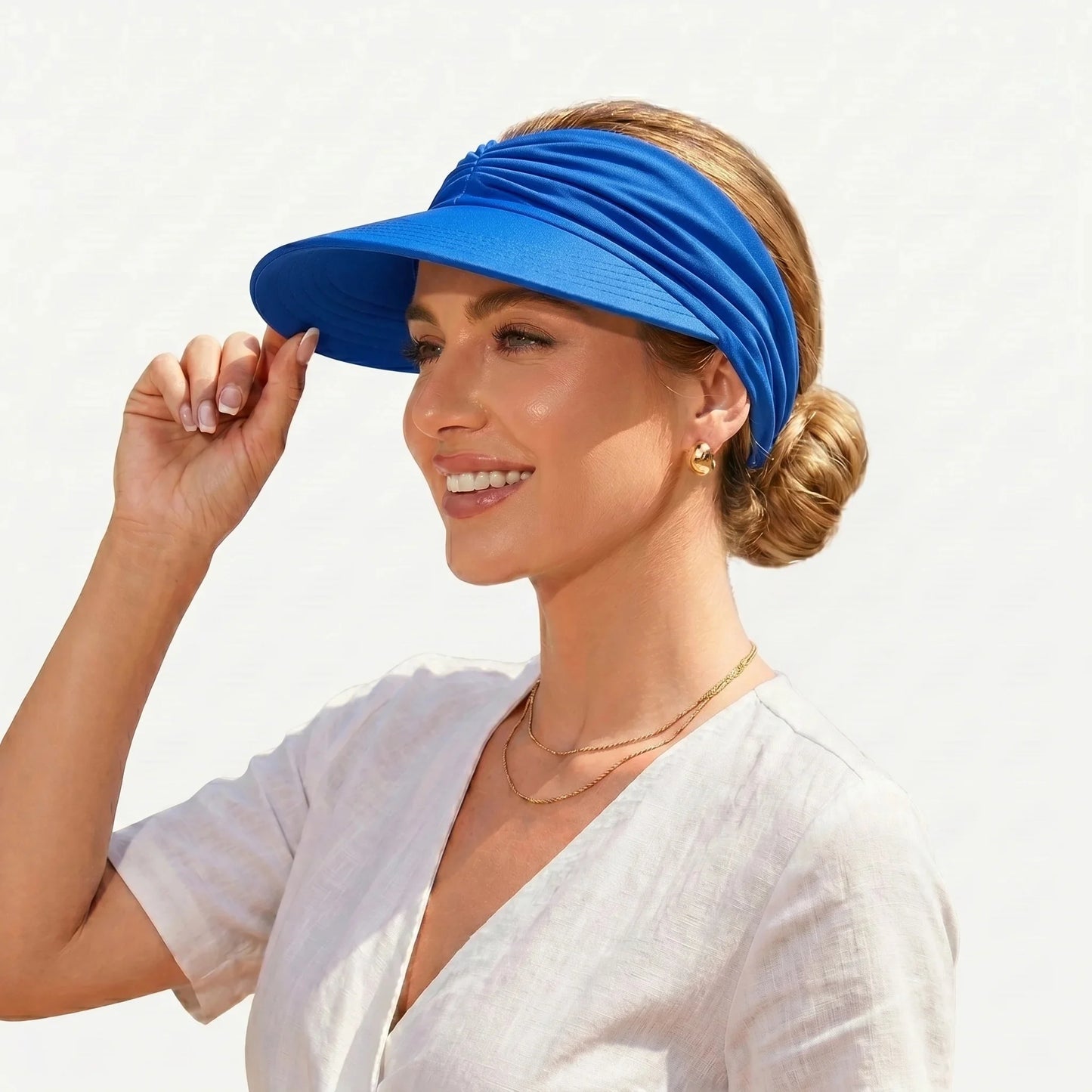 Elyviana UPF 50+ Sun Visor Ponytail Hat
