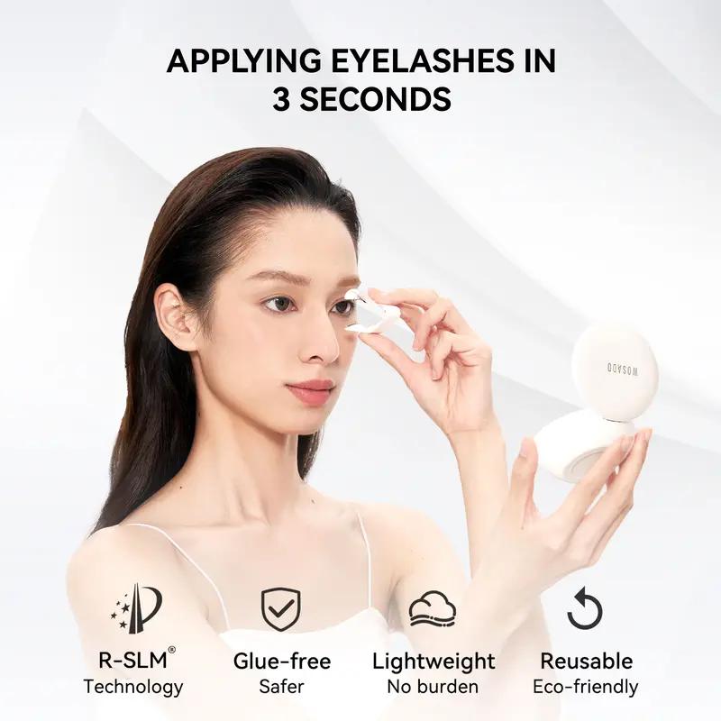 🪞Elyviana Premium Glue-Free Soft Magnetic Eyelashes Kit | Reusable & Lightweight👁️ (Upsell)