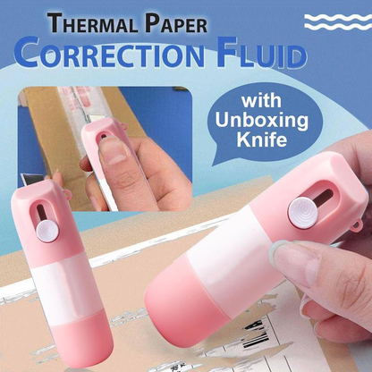 Elyviana 2-in-1 Box Cutter & Thermal Paper Eraser