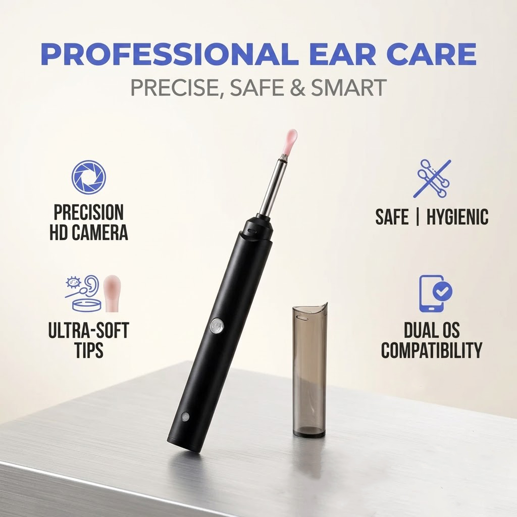 Elyviana Visual Ear Wax Removal Tool – Professional HD Ear Camera & Cleaner