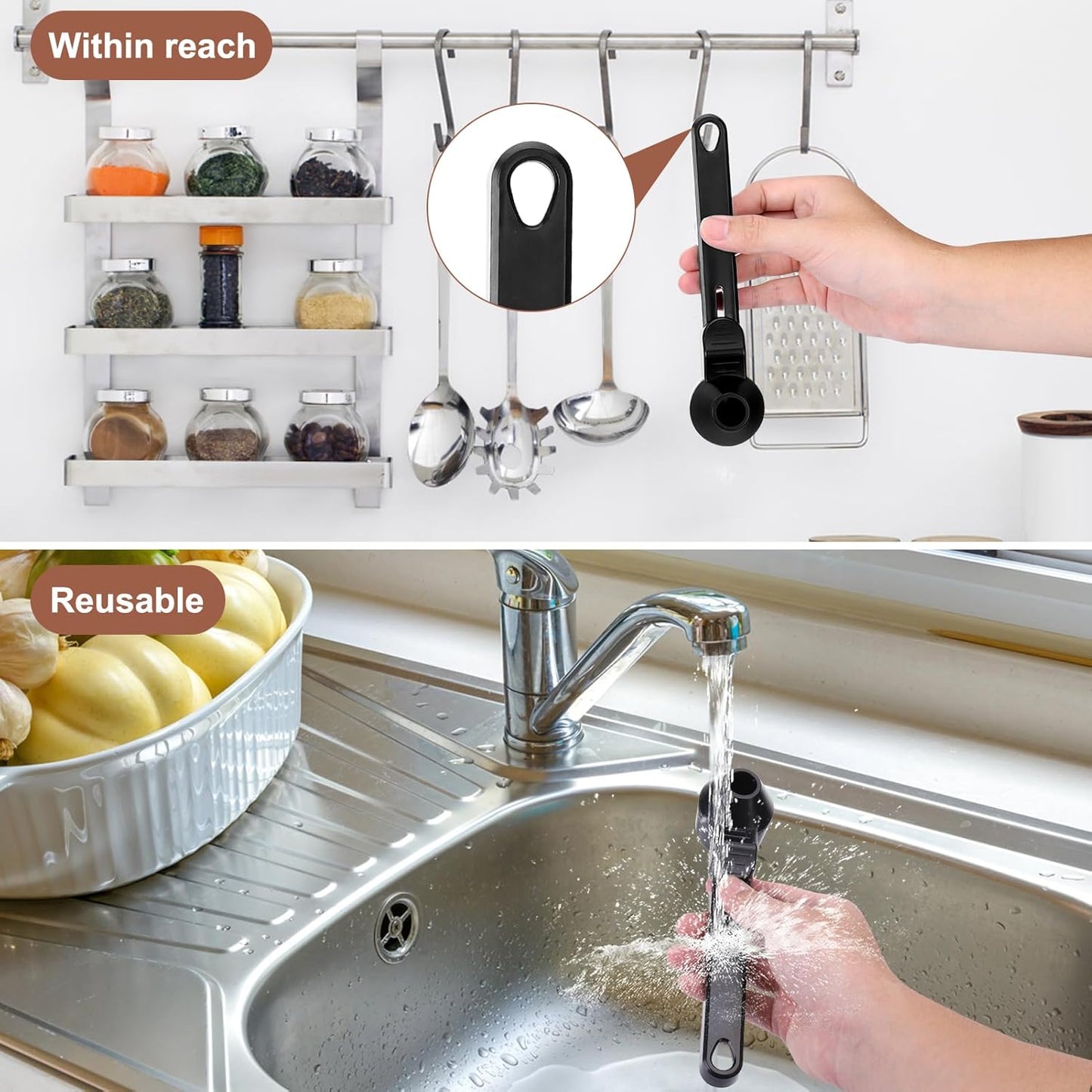 ✨Elyviana Innovative Coffee Scoop | Mess-Free Round Spoon☕ (Upsell)