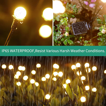 Elyviana Solar Firefly Lights | Waterproof Outdoor Decor
