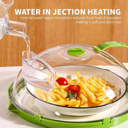 🍽️Elyviana Microwave Food Cover with Built-In Steamer🔥 (Upsell)