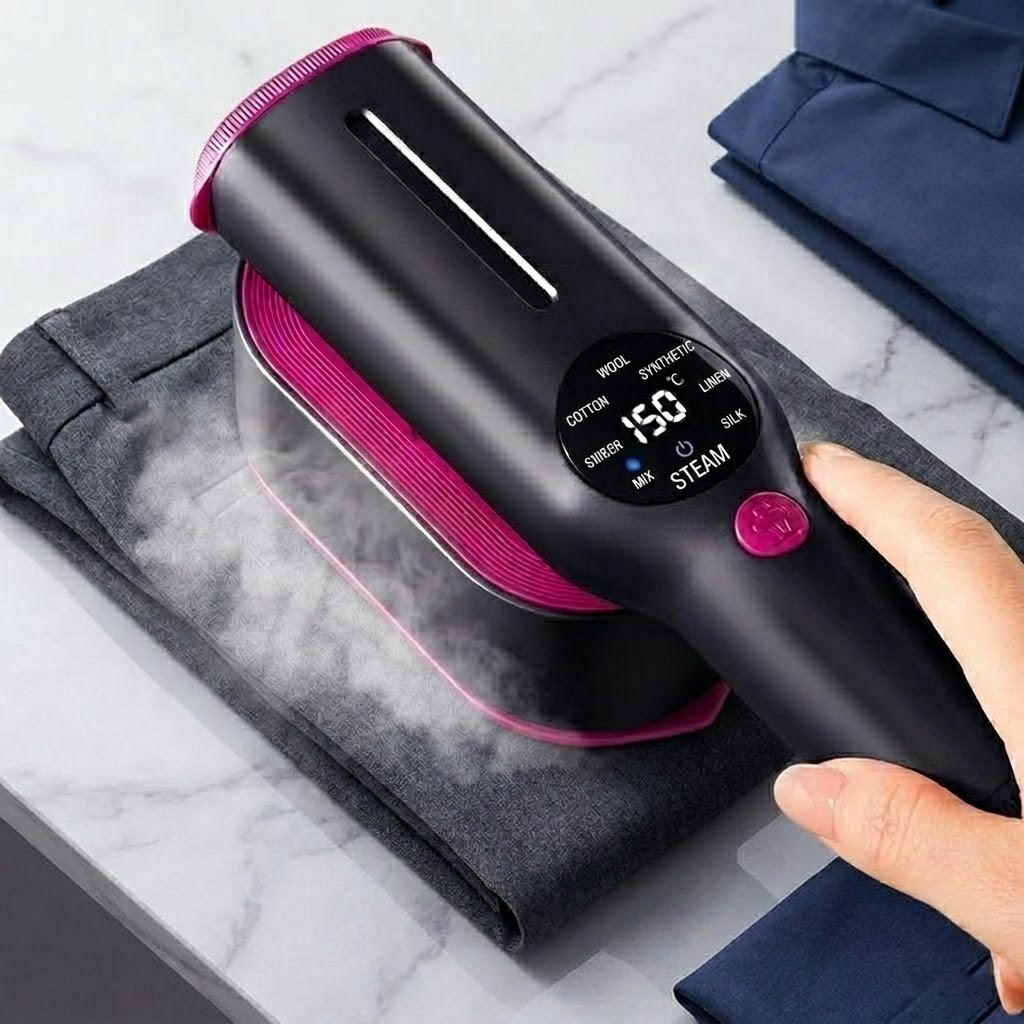 Elyviana Portable Handheld Steamer: Professional Mini Steam Iron for Effortless Wrinkle Removal