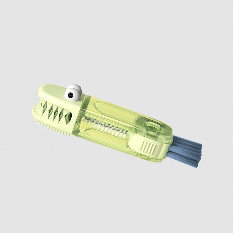 ✨Elyviana 3-in-1 Crocodile Brush 🐊 Deep Cleaning for Narrow Cup Lids & Tableware Gaps 🧼