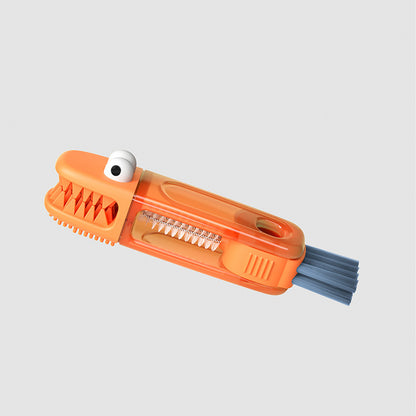 ✨Elyviana 3-in-1 Crocodile Brush 🐊 Deep Cleaning for Narrow Cup Lids & Tableware Gaps 🧼