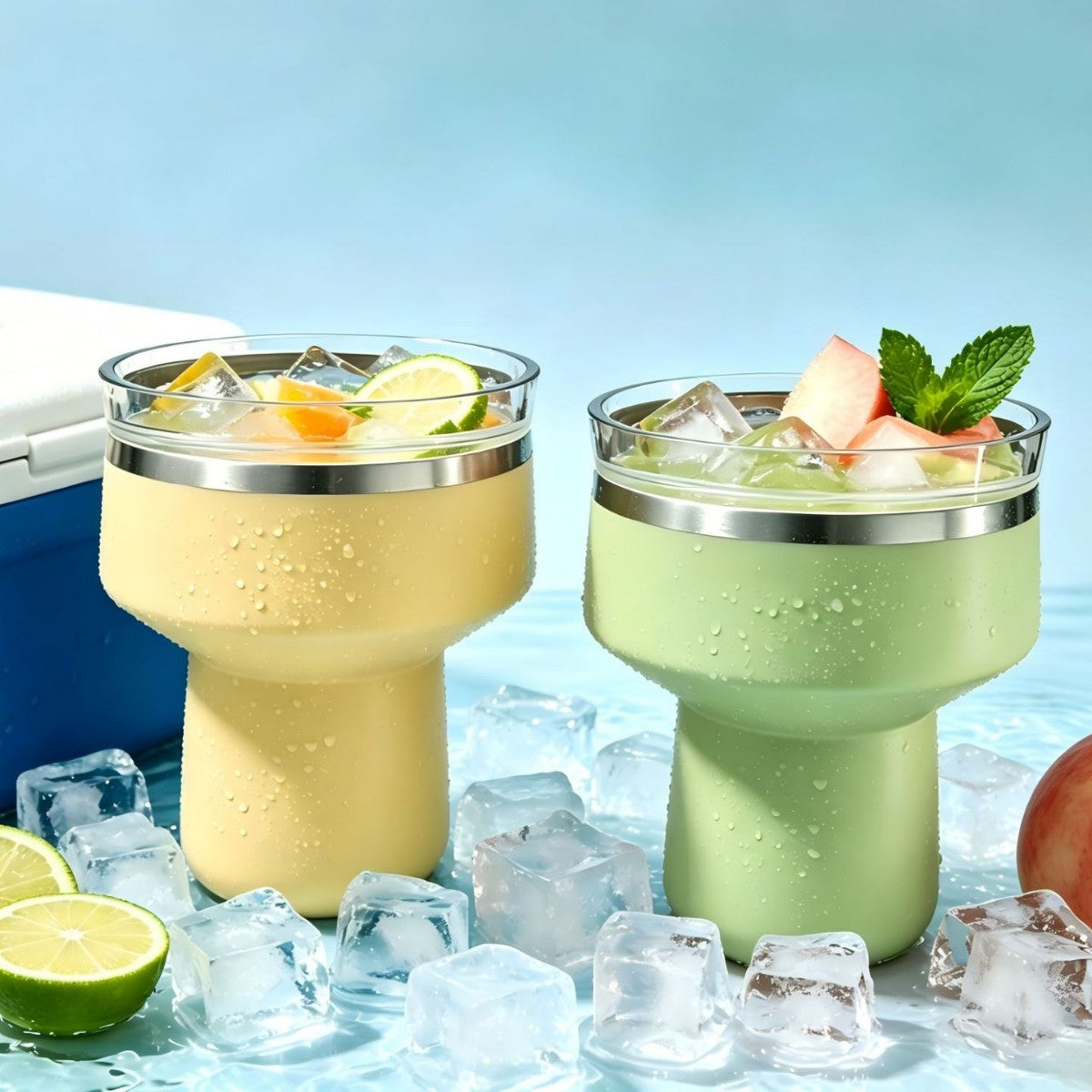 Elyviana 16 oz Cocktail Tumbler - Insulated Margarita Tumbler with Lid (Upsell)