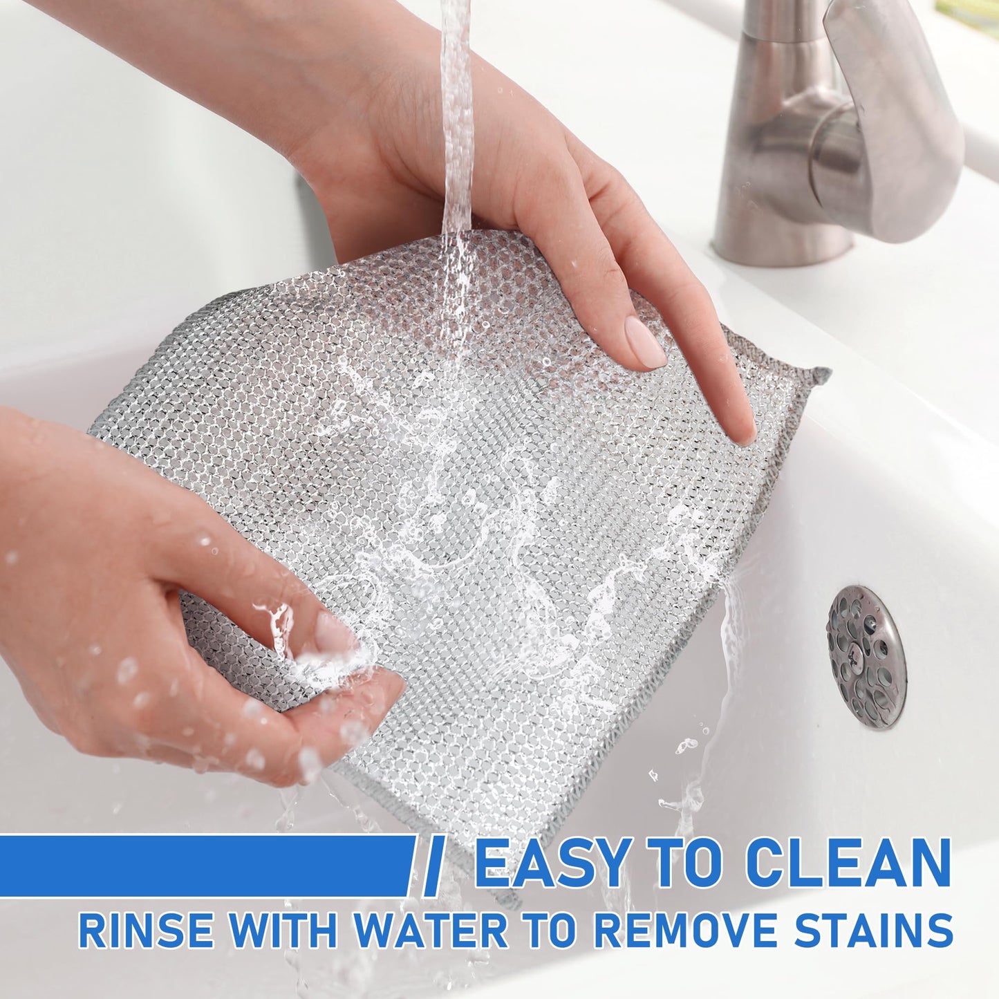 Elyviana Double-Sided Wire Dishwashing Cloth for Kitchen