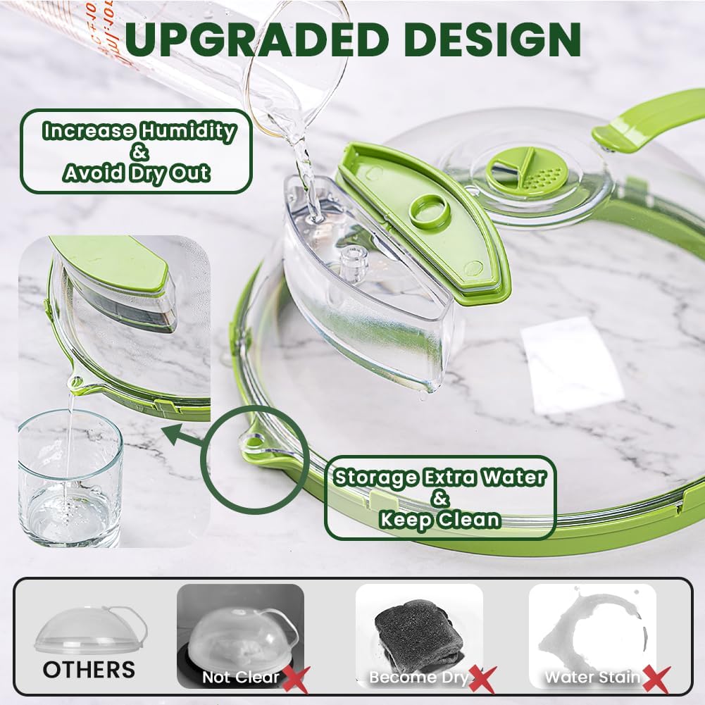 🍽️Elyviana Microwave Food Cover with Built-In Steamer🔥 (Upsell)