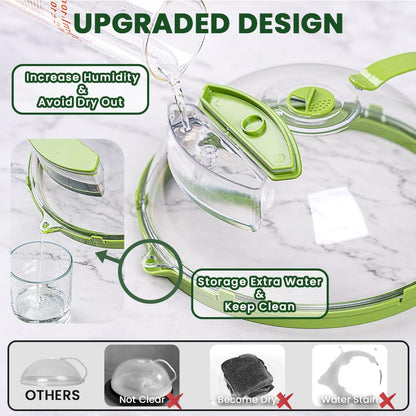 🍽️Elyviana Microwave Food Cover with Built-In Steamer🔥 (Upsell)