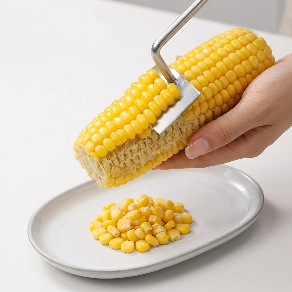 Elyviana Stainless Steel Corn Peeler – Premium Kernel Stripping Tool