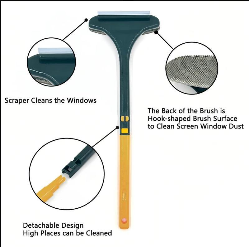 Elyviana 2-in-1 Window Screen Cleaning Brush Value Set