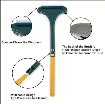Elyviana 2-in-1 Window Screen Cleaning Brush Value Set