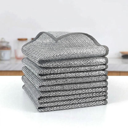 Elyviana Double-Sided Wire Dishwashing Cloth for Kitchen