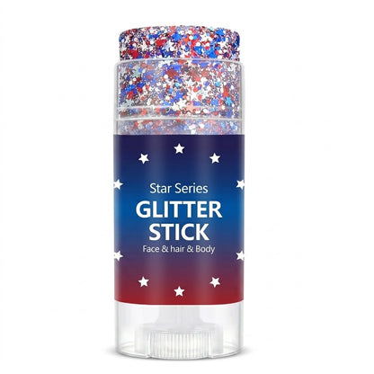 Elyviana Festival Rave Body & Face Glitter: High-Shine Star Sequins Cosmetic Makeup (Upsell)