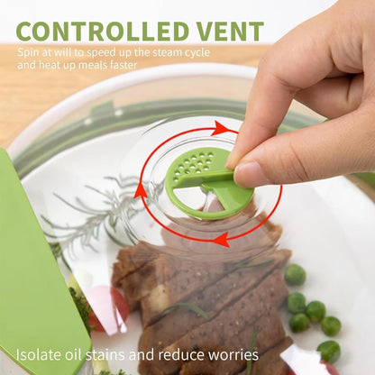 🍽️Elyviana Microwave Food Cover with Built-In Steamer🔥 (Upsell)