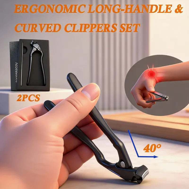 Elyviana Stainless steel nail clippers with a splash guard✂️👣 (Upsell)