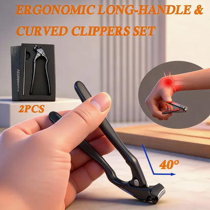 Elyviana Stainless steel nail clippers with a splash guard✂️👣 (Upsell)