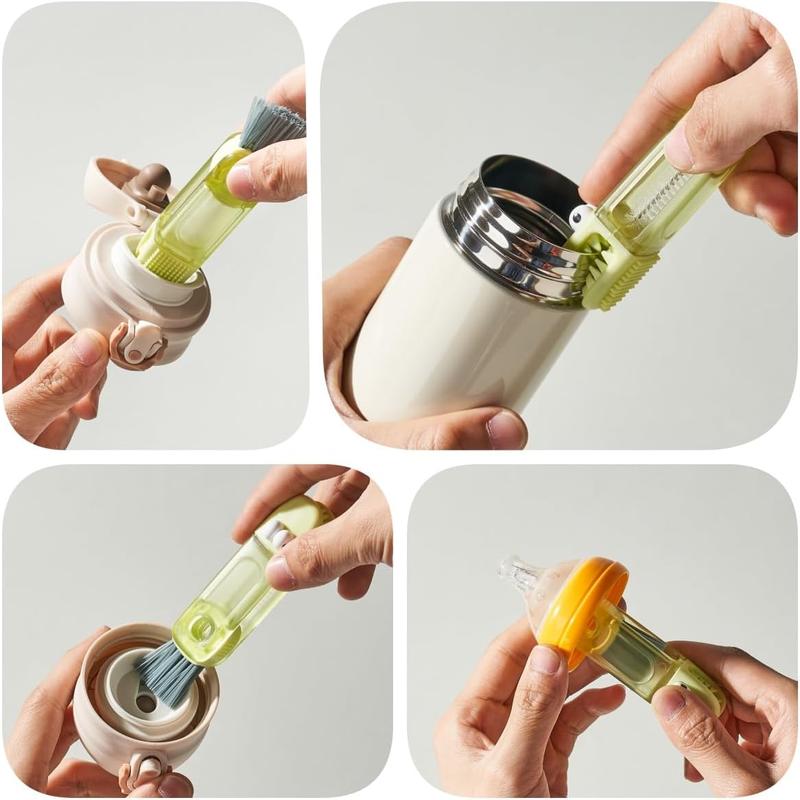 ✨Elyviana 3-in-1 Crocodile Brush 🐊 Deep Cleaning for Narrow Cup Lids & Tableware Gaps 🧼